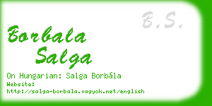borbala salga business card