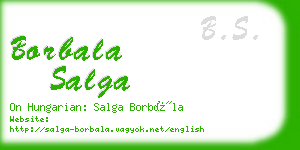 borbala salga business card